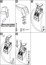 Armsteun Opel Zafira B 2007-2014