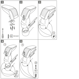 Armsteun VW E-UP - Skoda Citigo E IV - Seat MII Electric 2013-heden