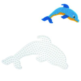 Hama Strijkkralen Grondplaat Dolfijn Wit