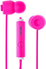 Grixx Optimum In-Ear oordopjes - 10mm Driver - Microfoon - Roze