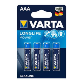 Batterij AAA 4X Varta Alkaline Longlife Power