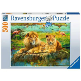 Ravensburger Puzzel Leeuwen op de savanne (500)