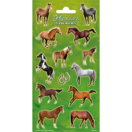 Stickers Paarden Groen