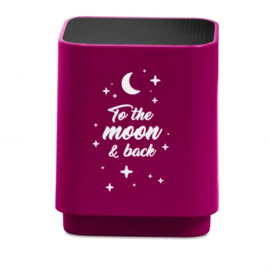 Speaker Bluetooth Led To The Moon + Back Pink