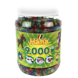 Strijkkralen Glitter in pot 9000 stuks