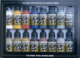 Vallejo 71178 Basic Colors - Model Air - Acryl Set