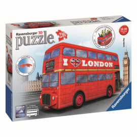 Puzzel 3D London Bus Rood