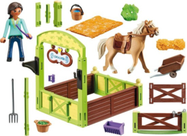 PLAYMOBIL Spirit Pru & Chica Linda met paardenbox - 9479