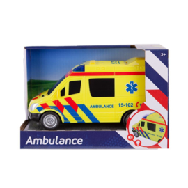 AMBULANCE AUTO MET LICHT EN GELUID