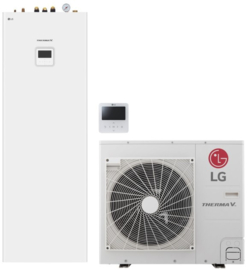 LG IWT HU051MR 5,0kW Warmtepomp set met geintegreerde boiler, 230V | LG  THERMA V SPLIT WARMTEPOMPEN | DEROIJ ALLROUND SERVICE