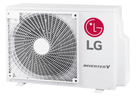 LG-UT30F-H R32 8,0 kW H-Inverter Cassette inverter set binnen, buiten unit & afdekplaat