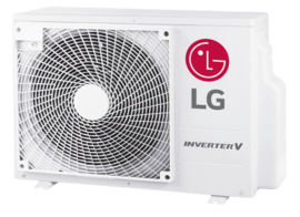 LG-UT18F-H R32 5,0 kW H-Inverter Cassette inverter set binnen, buiten unit & afdekplaat