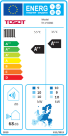 TOSOT BY GREE Versati IV 10 kW 400V R32 Monoblock lucht-water warmtepomp. meldcode KA22519