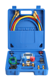 digitale manifold set met temperatuurklem incl slangenset