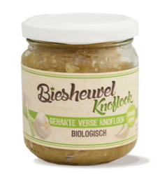 Biologische Gehakte verse knoflook