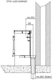 Adaptorset externe luchtaanvoer t.b.v. JAcobuskachel