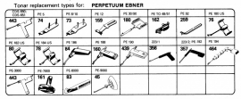 Overige typen Perpetuum Ebner: Tonar-vervangers