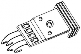 BSR MP60 A-108693 headshell = Tonar 3095