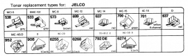 Overige typen Jelco: Tonar-vervangers