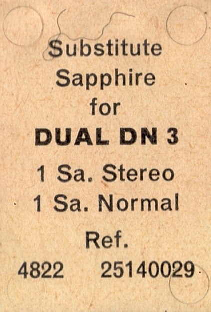 Dual DN-3 pick-upnaald