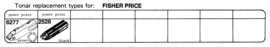 Fisher Price pick-upnaaldenoverzicht Tonar