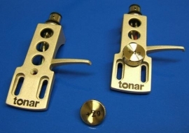 Tonar SME-type DJ headshell met 2 en 4 gram gewichtjes