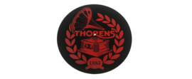 Thorens platenspelermat vilt met rood logo