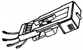 Perpetuum Ebner 3010 headshell = Tonar 3175