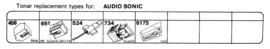 Audio Sonic pick-upnaalden