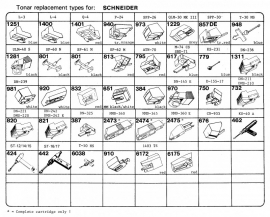 Overige typen Schneider: Tonar-vervangers