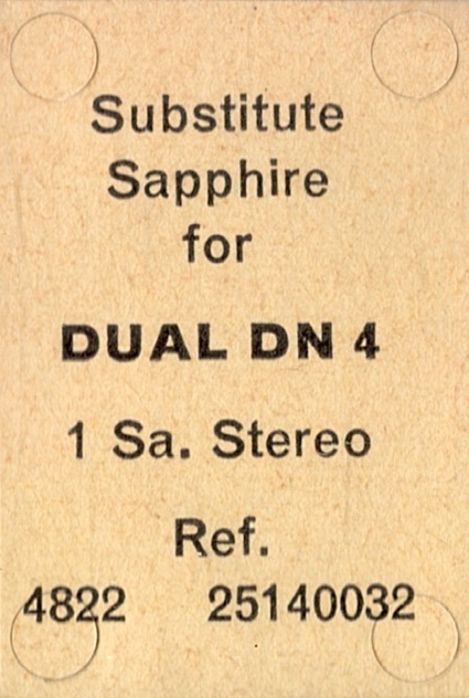 Dual DN-4 pick-upnaald