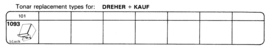 Dreher+Kauf pick-upnaaldenoverzicht Tonar