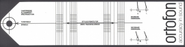 Ortofon Alignment Tool / plastic element uitlijning gradenboog