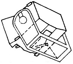 Dual DN-105 zwart Soundburger pick-upnaald ORIGINEEL= Tonar 1529 Diamant Stereo ORIGINEEL