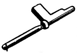 Electro Voice 147 pick-upnaald Single tip