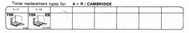 Overige typen A+R / Cambridge: Tonar-vervangers