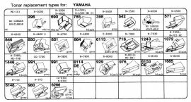 Overige typen Yamaha: Tonar-vervangers