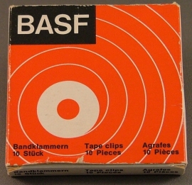 BASF bandrecorder tapeclips doosje 10 stuks