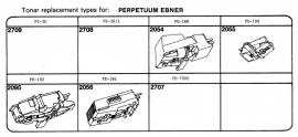 Perpetuum Ebner pick-upelementenoverzicht Tonar