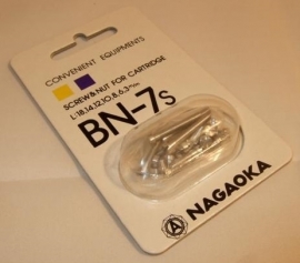 Nagaoka BN-7S cartridge montageschroefjes kleur zilver