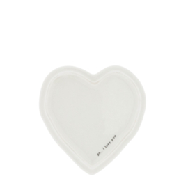 Box Heart | Heart on top | 11,5x5,5 cm | Wit/Zwart | Bastion Collections