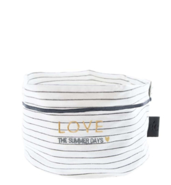 Breadbag Stripes Summerdays | Small | Zwart/Wit | Bastion Collections