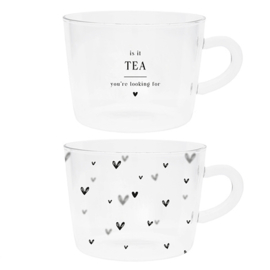 Thee Glazen | Hearts & Is it Tea | Set 2 | Bastion Collections