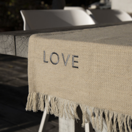 Tafelloper LOVE | Linnen | 38 x 160 | Bastion Collections