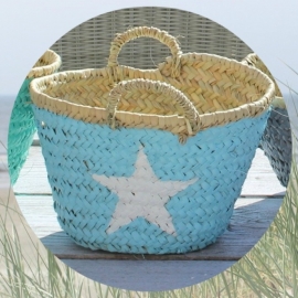 Verf Strandtas Licht Turquoise