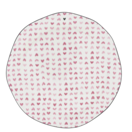 Breakfast Plate Hearts all Over | Ø:23 cm | Rose | Bastion Collections