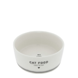 Voerbakje Kat | CAT Food  | Wit/Zwart | Bastion Collections