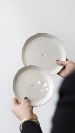 Gebakschotel JUNE | Ø:15 cm | Wit/Zwart | Bastion Collections