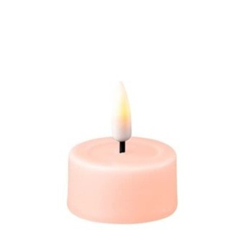 LED Waxinelichtjes Real Flame | Light Pink | 2 stuks | Ø:4 x 4,5 cm | Deluxe Homeart
