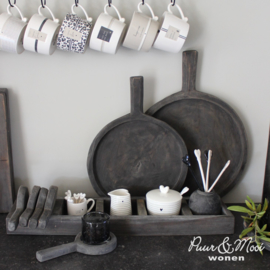 Houten Tray met 5 vakken | Grey